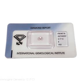 Diamante in cartina  - 0,19 carati