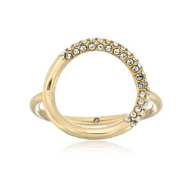Michael Kors Gold Tone Steel Tri Stack Ring Clear Crystal Pave Sizes   Dore Jewelry