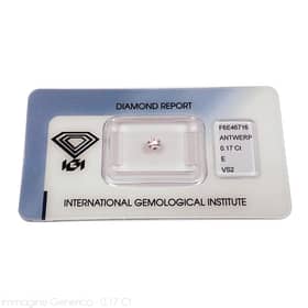 Diamante in cartina Crivelli  - 0.19 carati