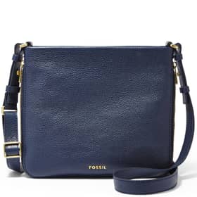 Handbag Fossil Blue Leather