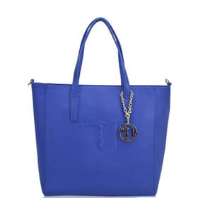 Borsa Trussardi Jeans Shopping bag Blu Cobalto