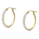D'Amante Earrings Crystal hoops - P.76W801000300